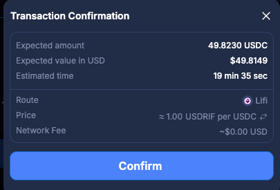 Confirm Transaction